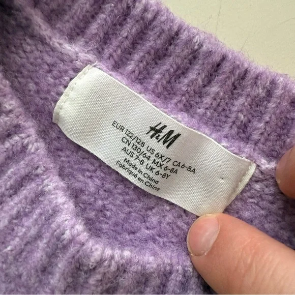 H&M Pastel Ombre Soft Knit Sweater Softgirl Feminine Cozy Boho Cottagecore - Picture 5 of 5